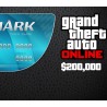 Grand Theft Auto Online   $250,000 Tiger Shark Cash Card Xbox One Kod Klucz