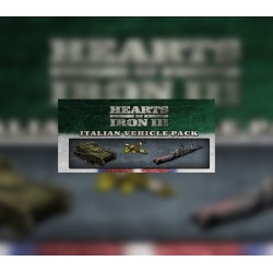 Hearts of Iron III   Italian Vehicle Pack DLC Steam Kod Klucz