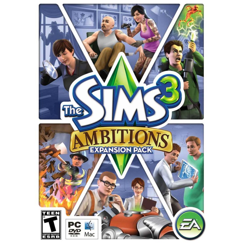 The Sims 3   Ambitions Expansion Pack DLC   EA Kod Klucz