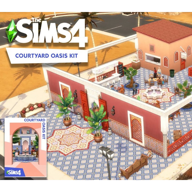 The Sims 4   Courtyard Oasis Kit DLC PC EA Kod Klucz