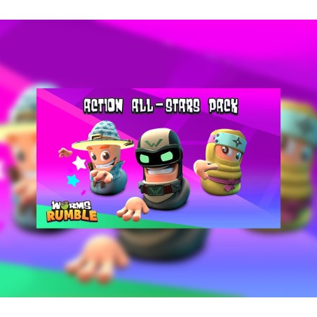 Worms Rumble   Action All Stars Pack DLC   PS4 Kod Klucz