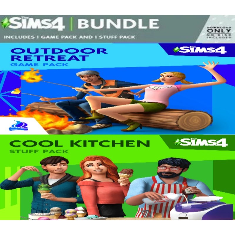 The Sims 4   Outdoor Retreat + Cool Kitchen Stuff DLC Bundle PC EA Kod Klucz
