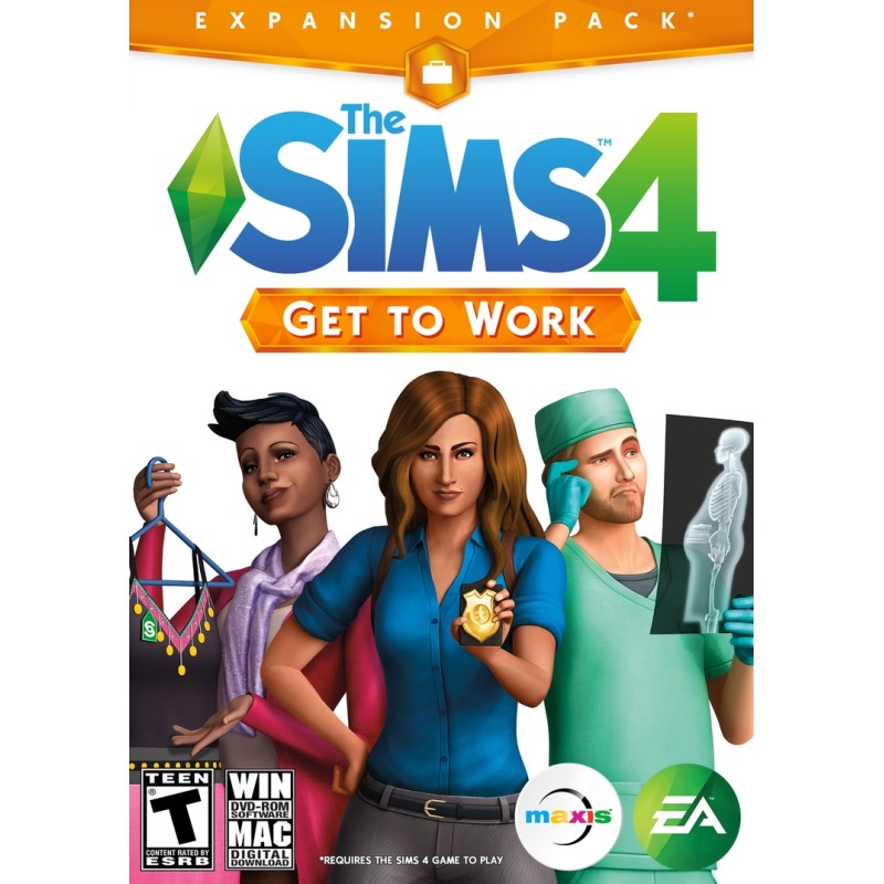 The Sims 4   Get to Work DLC CZ/RU/PL Languages Only PC EA Kod Klucz