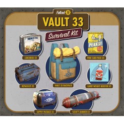Fallout 76   Vault 33 Survival Pack DLC XBOX One / Xbox Series X|S Kod Klucz