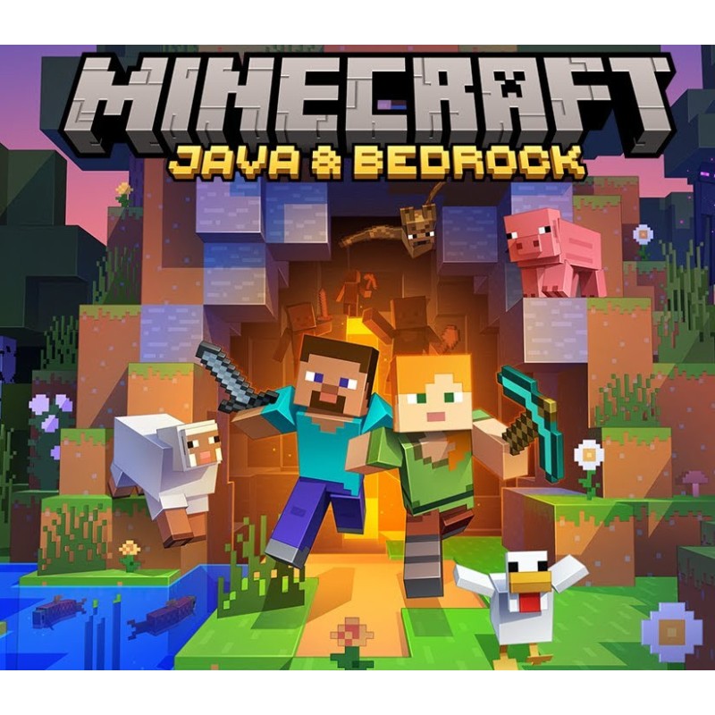 Minecraft  Java and Bedrock Edition for PC Windows 10 Kod Klucz
