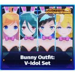 Neptunia Virtual Stars   Bunny Outfit  V Idol Set DLC   PC Steam Kod Klucz