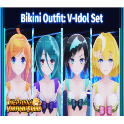 Neptunia Virtual Stars   Bikini Outfit  V Idol Set DLC   PC Steam Kod Klucz