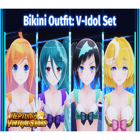 Neptunia Virtual Stars   Bikini Outfit  V Idol Set DLC   PC Steam Kod Klucz