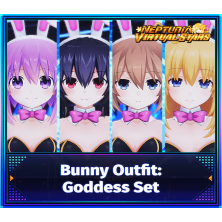 Neptunia Virtual Stars   Bunny Outfit  Goddess Set DLC   PC Steam Kod Klucz