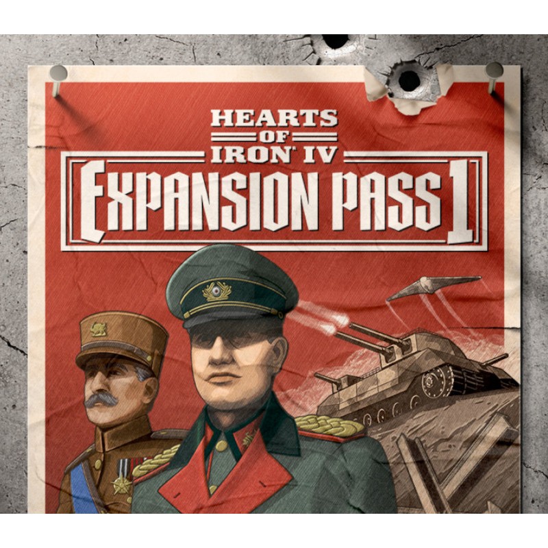 Hearts of Iron IV Expansion Pass 1 DLC PC Steam Kod Klucz