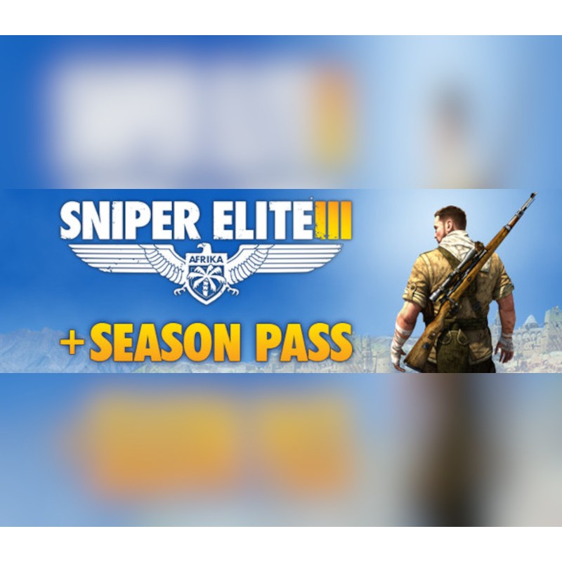 Sniper Elite 3 + Season Pass DLC   PC Steam Kod Klucz