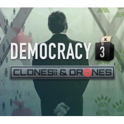Democracy 3   Clones and Drones DLC PC Steam Kod Klucz