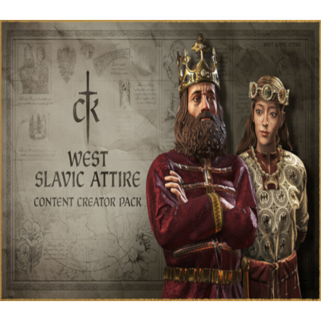 Crusader Kings III   Content Creator Pack  West Slavic Attire DLC PC Steam Kod Klucz