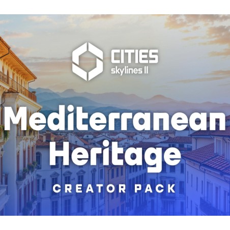 Cities  Skylines II   Creator Pack  Mediterranean Heritage DLC PC Steam Kod Klucz