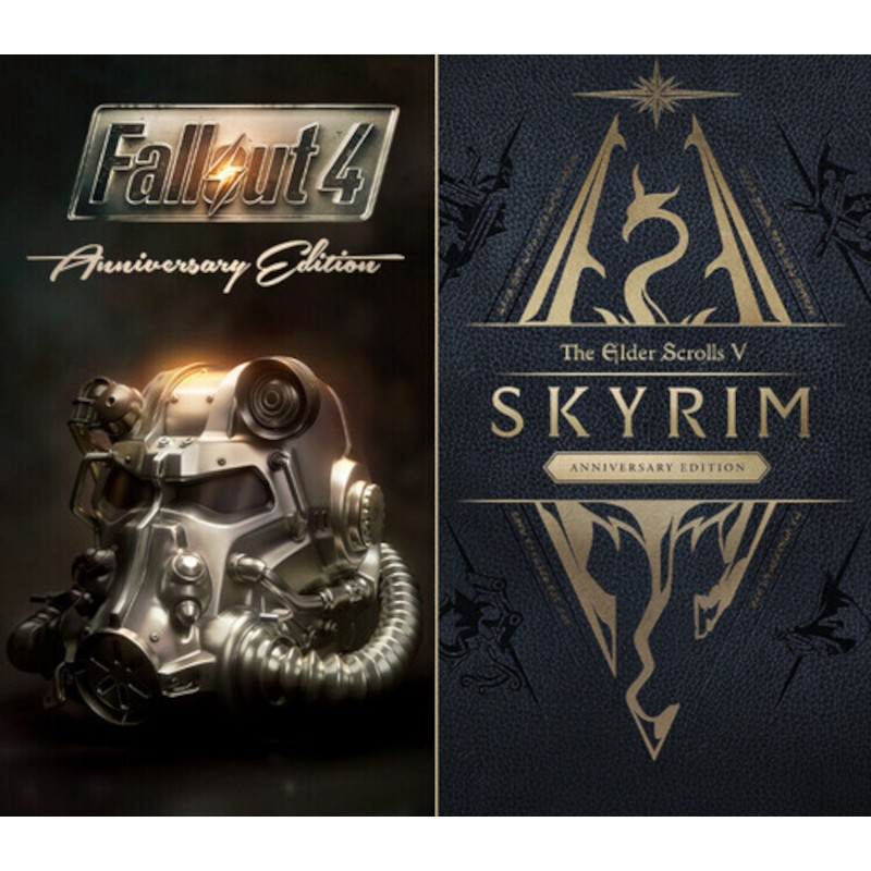 The Elder Scrolls V  Skyrim Anniversary Edition + Fallout 4  Anniversary Edition   XBOX One / Xbox Series X|S Kod Klucz