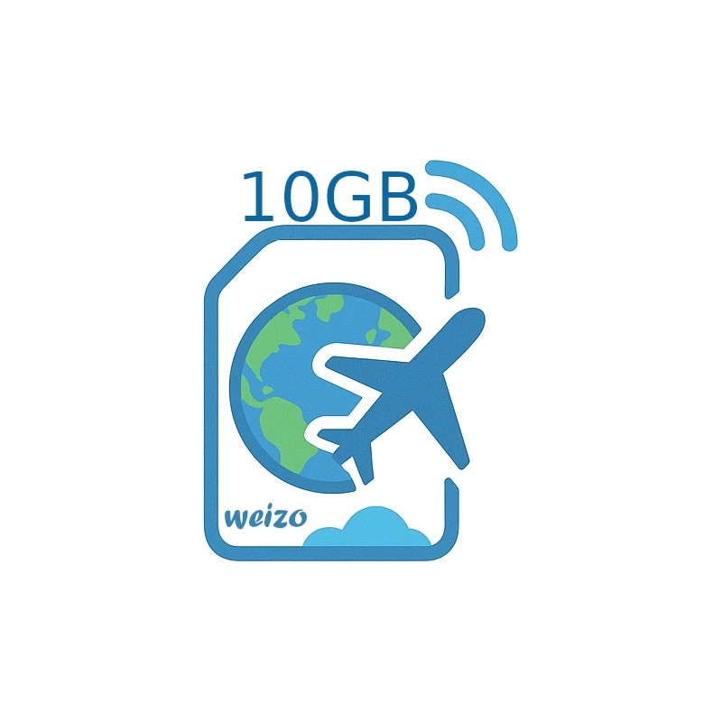 eSIM WEIZO internet mobilny 10 GB na 30 dni Wielka Brytania Roaming