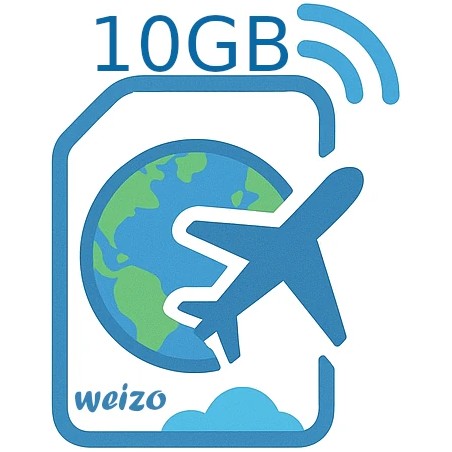 eSIM WEIZO internet mobilny 10 GB na 30 dni Wielka Brytania Roaming