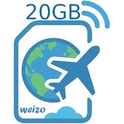 eSIM WEIZO internet mobilny 5 GB na 30 dni Chiny Roaming